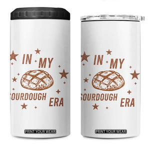 In My Sourdough Era 4 in 1 Can Cooler Tumbler Funny Baking Bread Lover TS14 One Size: 16 oz White Print Your Wear