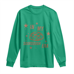 In My Sourdough Era Long Sleeve Shirt Funny Baking Bread Lover TS14 Irish Green Print Your Wear