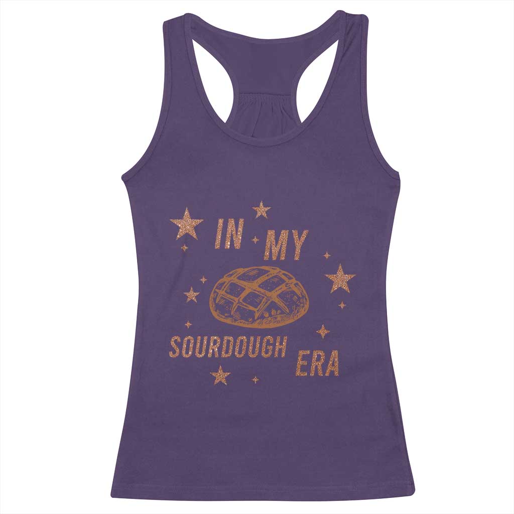In My Sourdough Era Racerback Tank Top Funny Baking Bread Lover TS14 Purple Print Your Wear