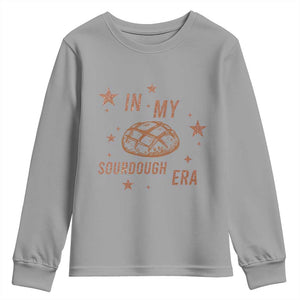 In My Sourdough Era Youth Sweatshirt Funny Baking Bread Lover TS14 Sport Gray Print Your Wear
