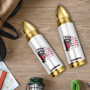 Valentine Racoon Trash Panda Bullet Tumbler I'm Just Here For The Chocolate TS14 Print Your Wear