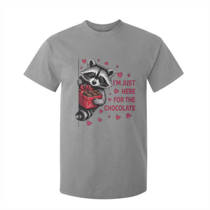 Valentine Racoon Trash Panda T Shirt For Kid I'm Just Here For The Chocolate TS14 Sport Gray Print Your Wear