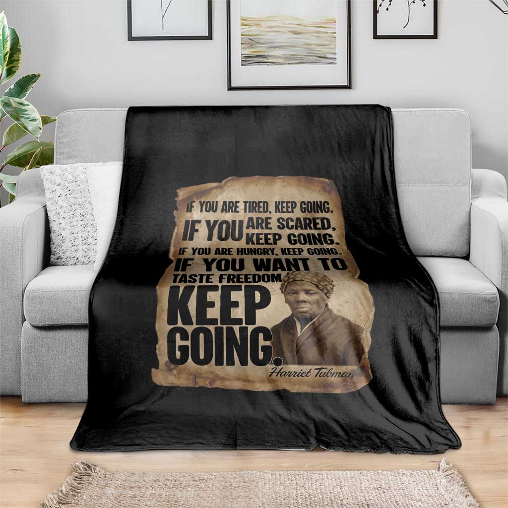 Harriet Tubman Quote Throw Blanket Black History African American TS14 Print Your Wear
