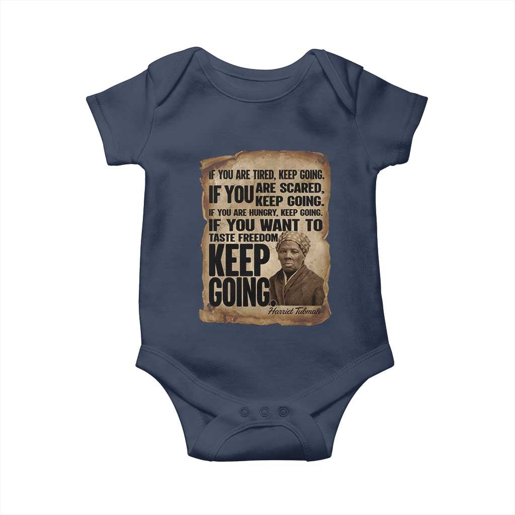 Harriet Tubman Quote Baby Onesie Black History African American TS14 Navy Print Your Wear