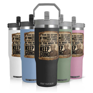 Harriet Tubman Quote Flip Straw Tumbler Black History African American TS14 Print Your Wear