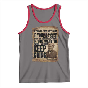 Harriet Tubman Quote Tank Top Black History African American TS14 Deep Heather Red Print Your Wear