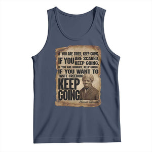 Harriet Tubman Quote Tank Top Black History African American TS14 Navy Print Your Wear