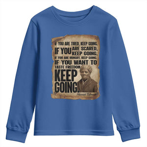 Harriet Tubman Quote Youth Sweatshirt Black History African American TS14 Royal Blue Print Your Wear