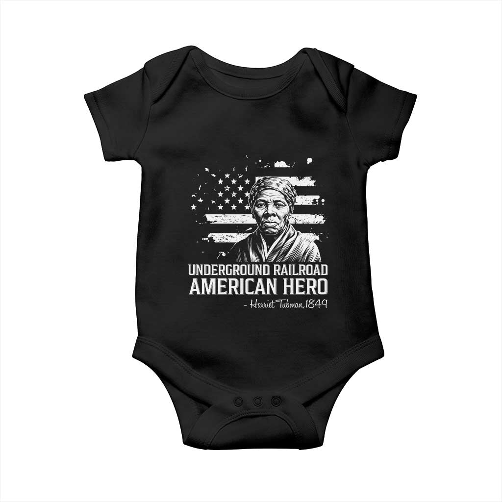 Harriet Tubman Baby Onesie Underground Railroad American Hero History TS14 Black Print Your Wear