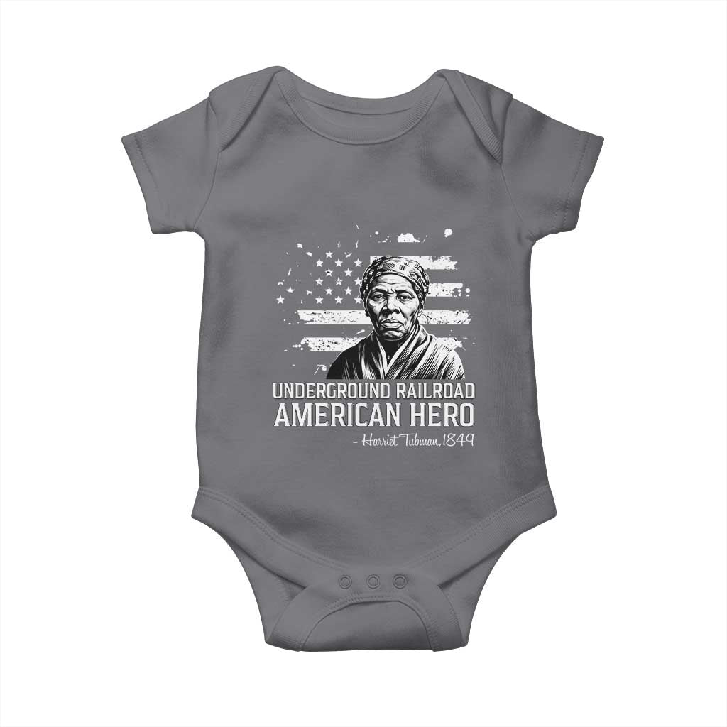 Harriet Tubman Baby Onesie Underground Railroad American Hero History TS14 Charcoal Print Your Wear