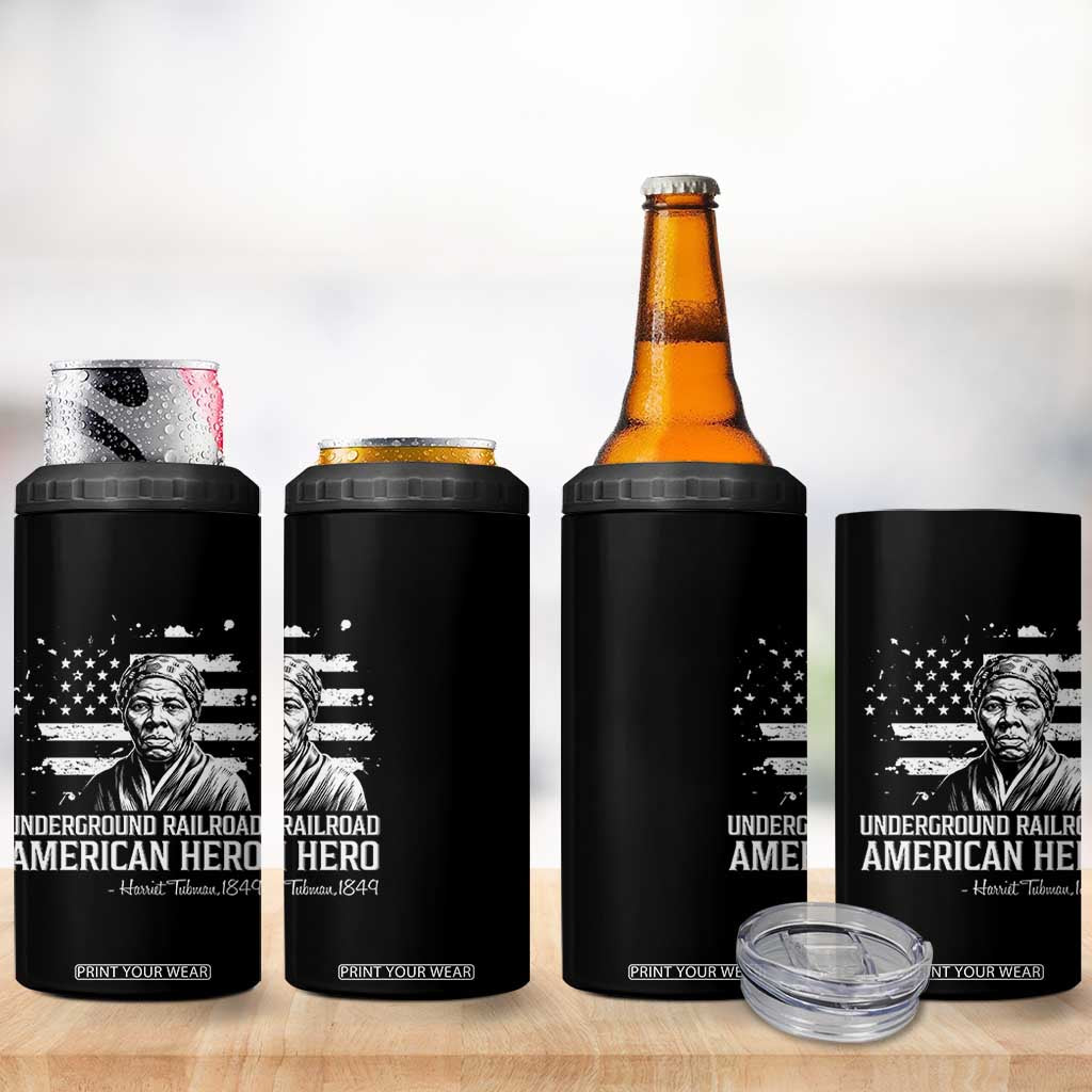 Harriet Tubman 4 in 1 Can Cooler Tumbler Underground Railroad American Hero History TS14 Print Your Wear