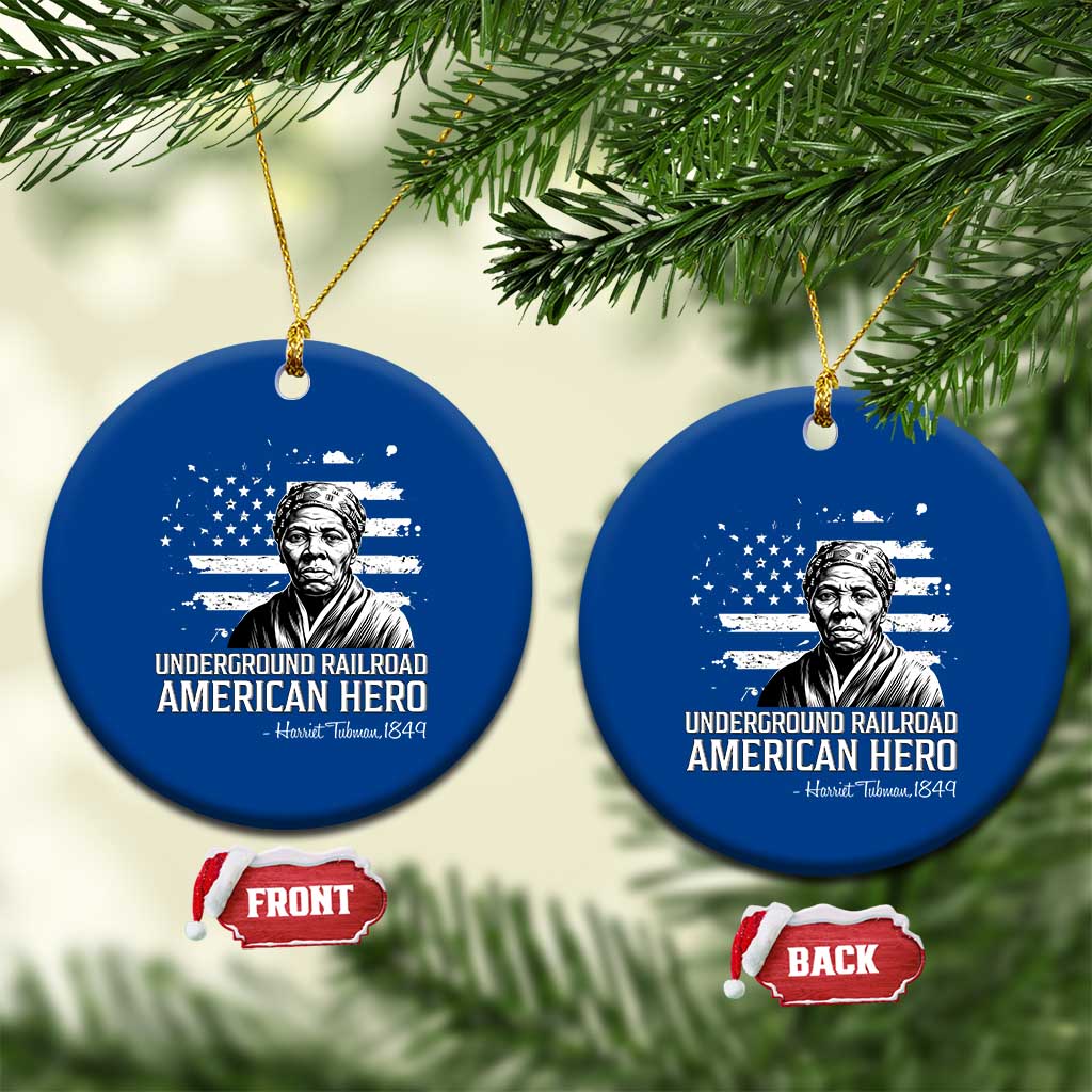 Harriet Tubman Ceramic Ornament Underground Railroad American Hero History TS14 1pc Blue Print Your Wear