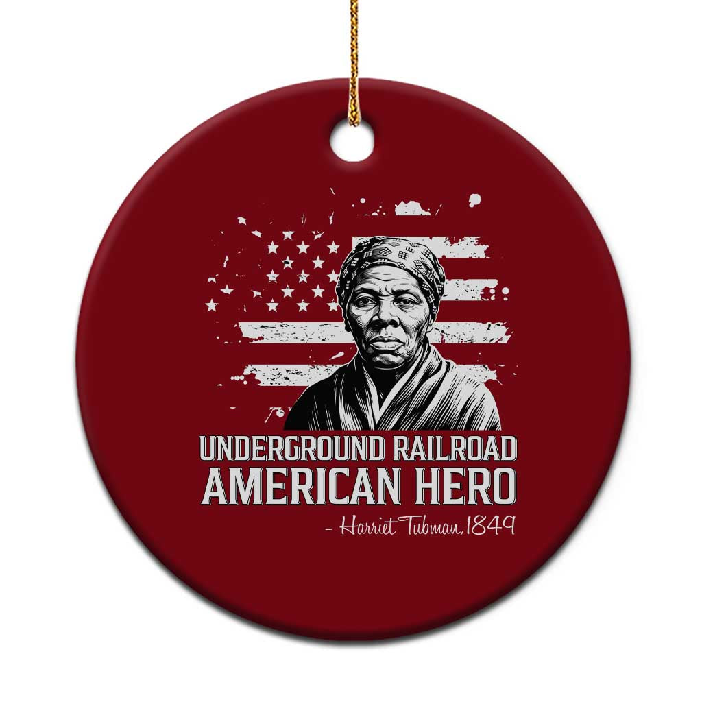 Harriet Tubman Ceramic Ornament Underground Railroad American Hero History TS14 1pc Red Print Your Wear