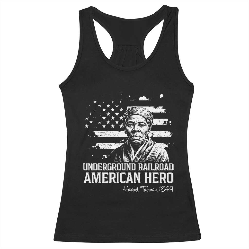 Harriet Tubman Racerback Tank Top Underground Railroad American Hero History TS14 Black Print Your Wear