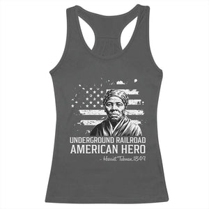 Harriet Tubman Racerback Tank Top Underground Railroad American Hero History TS14 Dark Heather Print Your Wear
