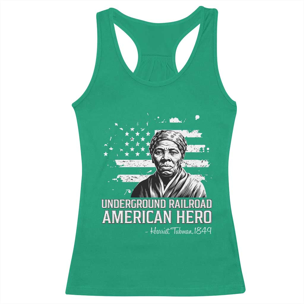 Harriet Tubman Racerback Tank Top Underground Railroad American Hero History TS14 Irish Green Print Your Wear
