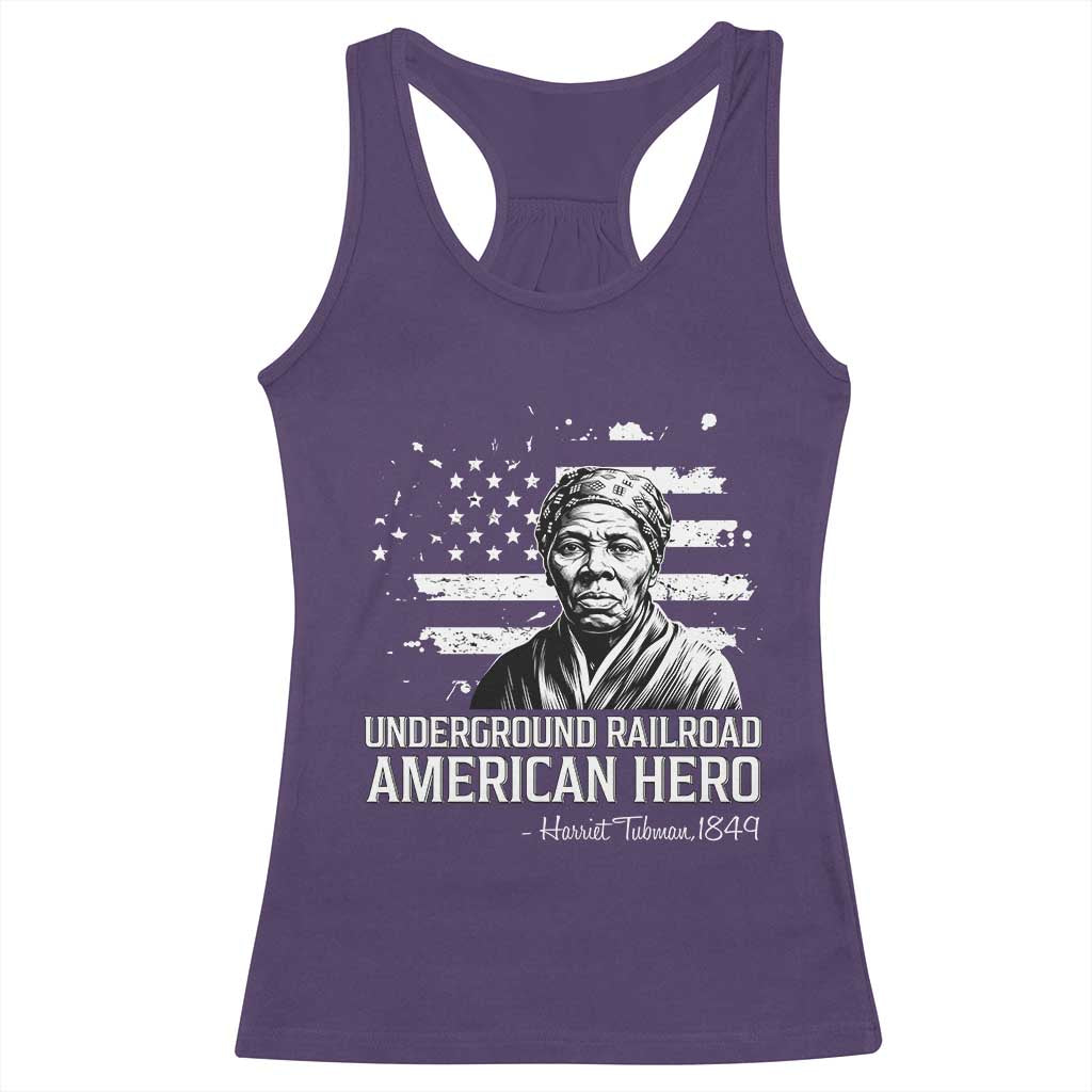 Harriet Tubman Racerback Tank Top Underground Railroad American Hero History TS14 Purple Print Your Wear