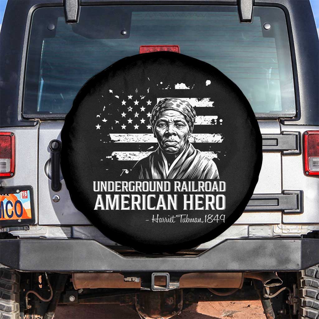 Harriet Tubman Spare Tire Cover Underground Railroad American Hero History TS14 No hole Black Print Your Wear