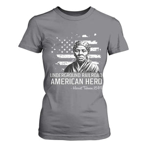 Harriet Tubman T Shirt For Women Underground Railroad American Hero History TS14 Charcoal Print Your Wear