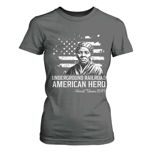Harriet Tubman T Shirt For Women Underground Railroad American Hero History TS14 Dark Heather Print Your Wear