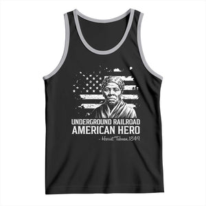 Harriet Tubman Tank Top Underground Railroad American Hero History TS14 Black Athletic Heather Print Your Wear