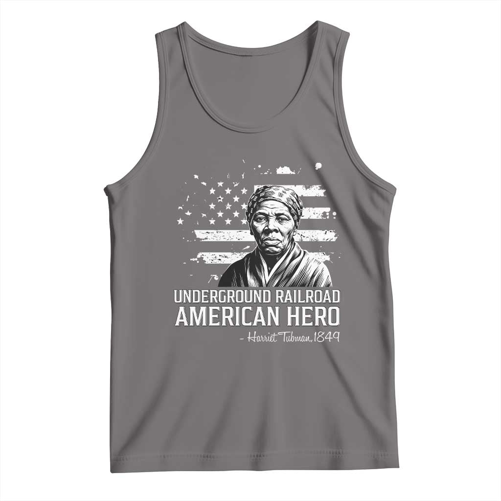 Harriet Tubman Tank Top Underground Railroad American Hero History TS14 Deep Heather Print Your Wear