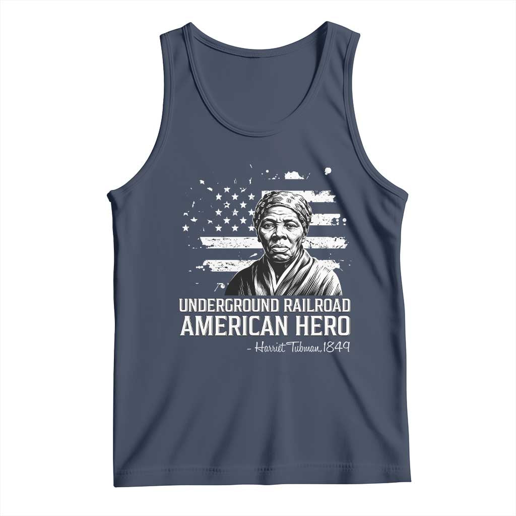 Harriet Tubman Tank Top Underground Railroad American Hero History TS14 Navy Print Your Wear