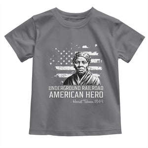 Harriet Tubman Toddler T Shirt Underground Railroad American Hero History TS14 Charcoal Print Your Wear