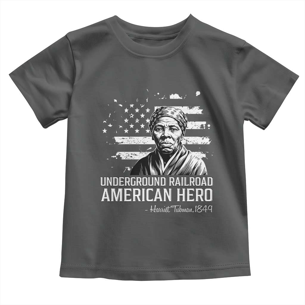 Harriet Tubman Toddler T Shirt Underground Railroad American Hero History TS14 Dark Heather Print Your Wear