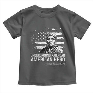 Harriet Tubman Toddler T Shirt Underground Railroad American Hero History TS14 Dark Heather Print Your Wear