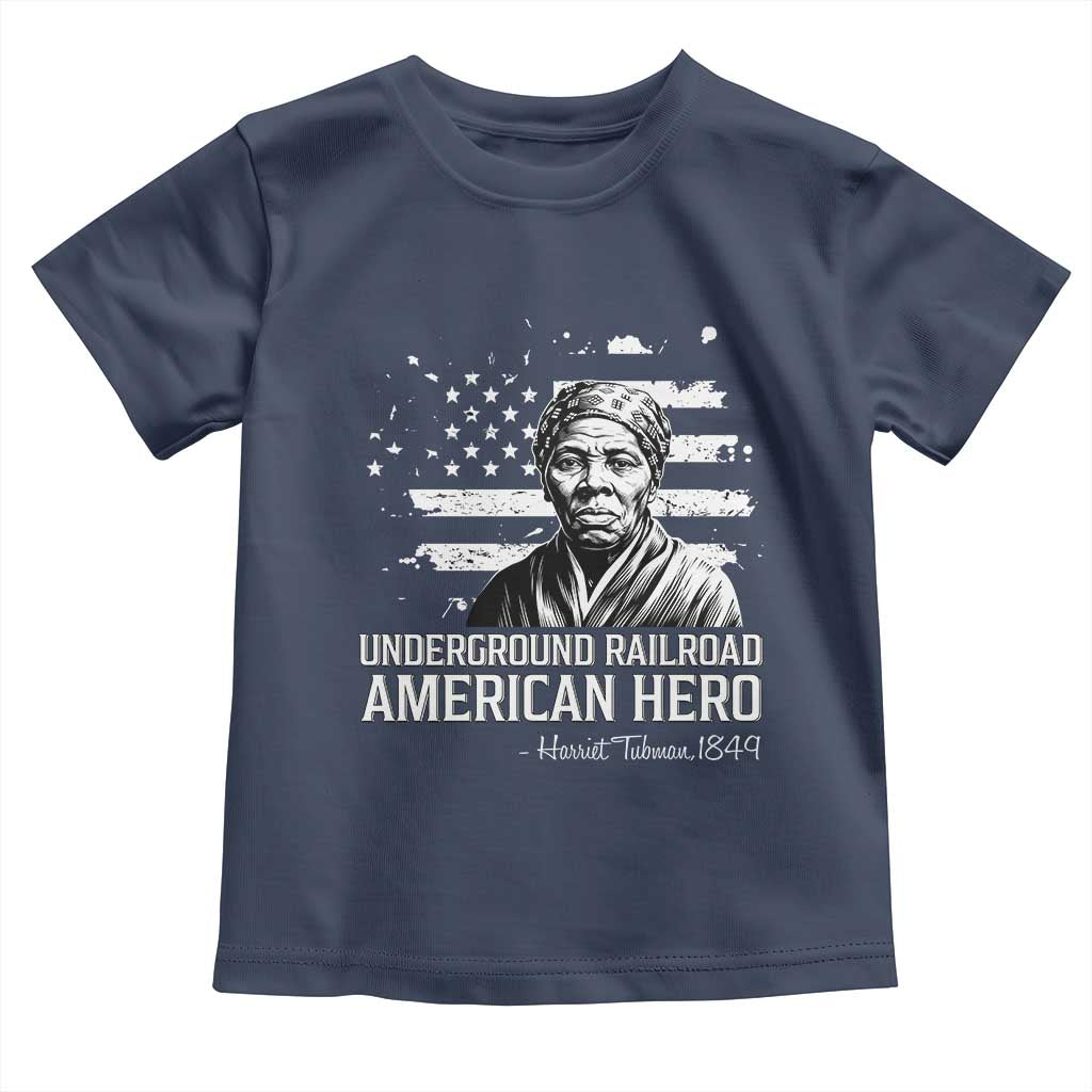 Harriet Tubman Toddler T Shirt Underground Railroad American Hero History TS14 Navy Print Your Wear