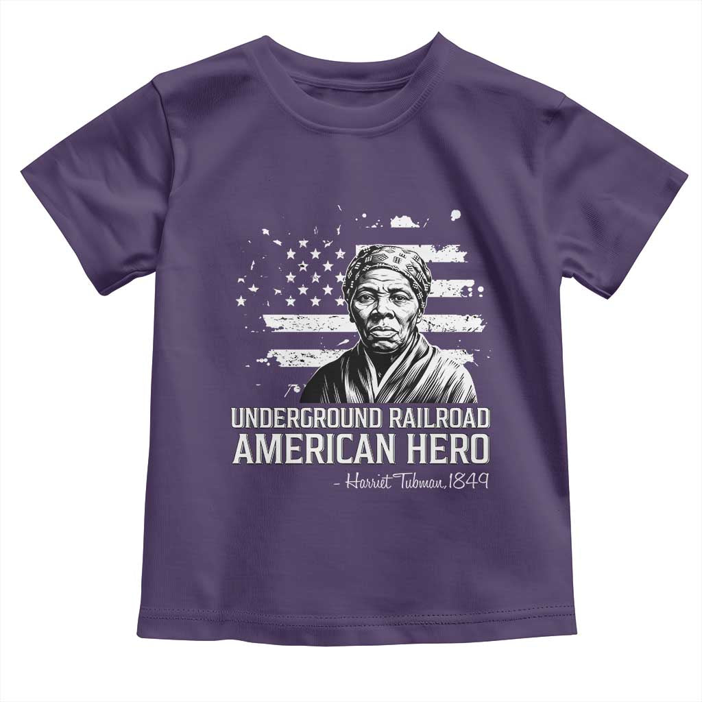 Harriet Tubman Toddler T Shirt Underground Railroad American Hero History TS14 Purple Print Your Wear