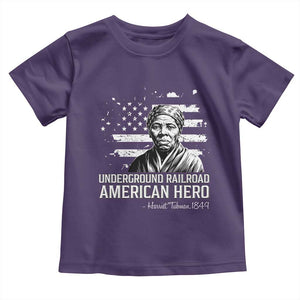 Harriet Tubman Toddler T Shirt Underground Railroad American Hero History TS14 Purple Print Your Wear