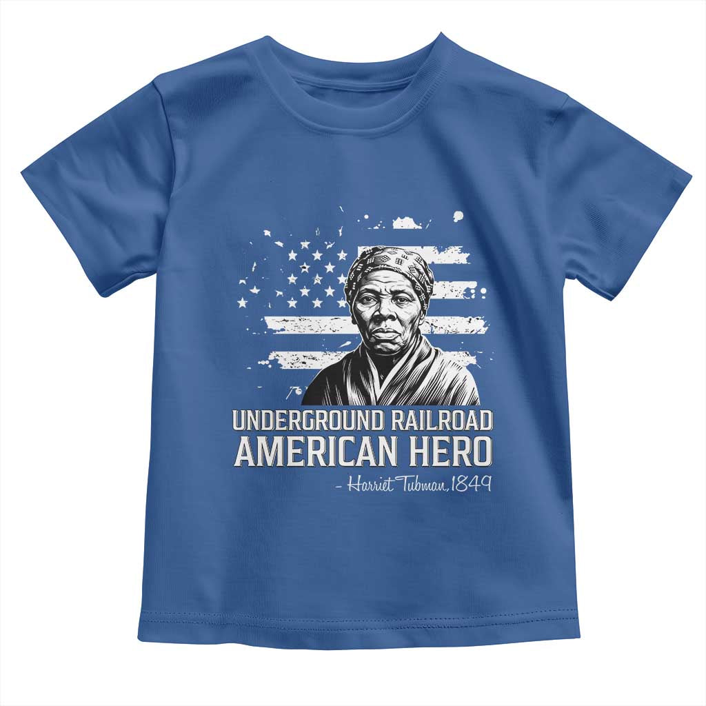 Harriet Tubman Toddler T Shirt Underground Railroad American Hero History TS14 Royal Blue Print Your Wear