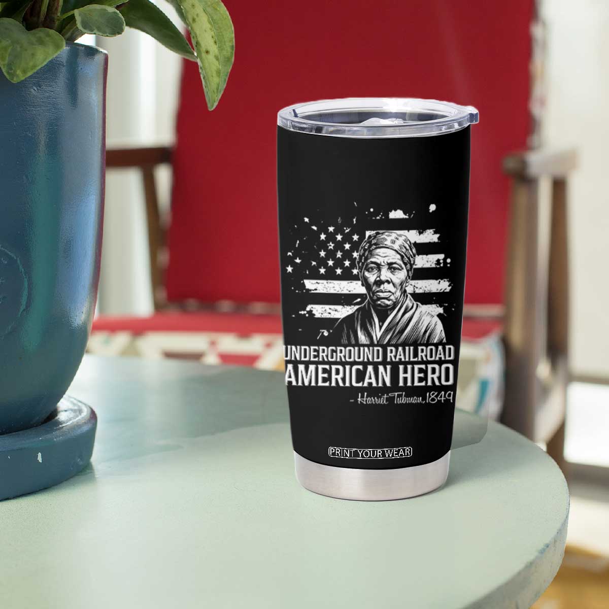 Harriet Tubman Tumbler Cup Underground Railroad American Hero History TS14 Print Your Wear