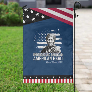 Harriet Tubman Patriotic Garden Flag Underground Railroad American Hero History TS14 Classic Blue Black Print Your Wear