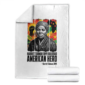 Harriet Tubman Black History Month Throw Blanket Underground Railroad American Hero History TS14 White Print Your Wear