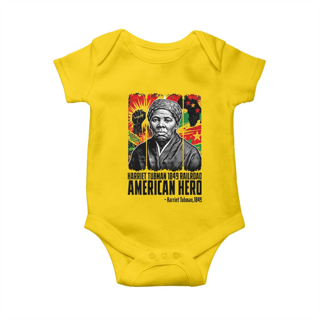 Harriet Tubman Black History Month Baby Onesie Underground Railroad American Hero History TS14 Daisy Print Your Wear