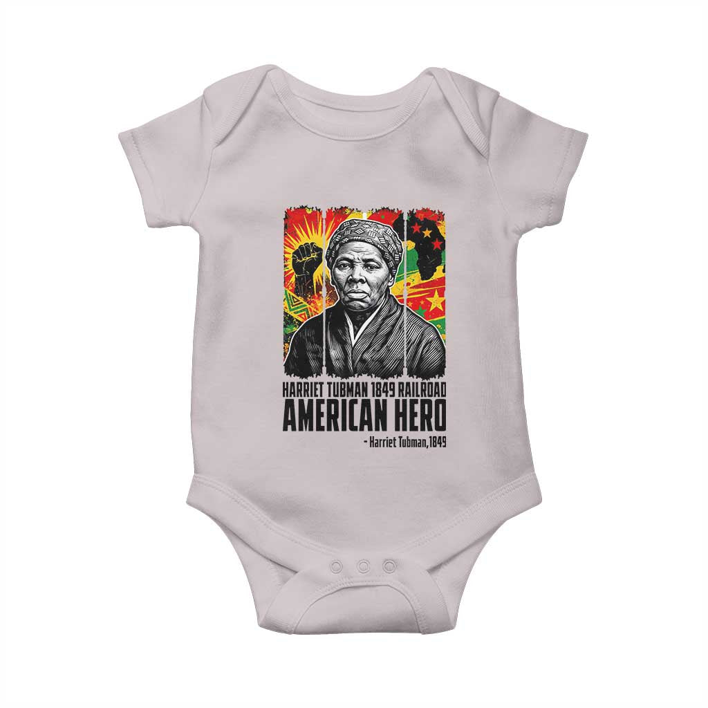 Harriet Tubman Black History Month Baby Onesie Underground Railroad American Hero History TS14 Ice Gray Print Your Wear