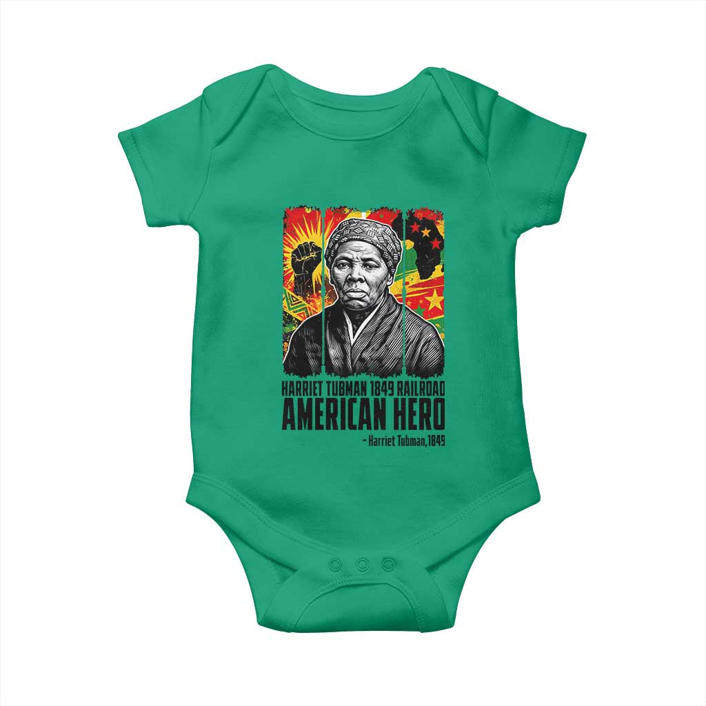 Harriet Tubman Black History Month Baby Onesie Underground Railroad American Hero History TS14 Irish Green Print Your Wear