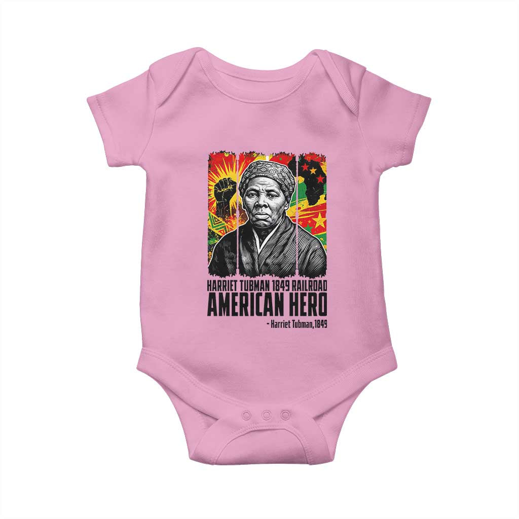 Harriet Tubman Black History Month Baby Onesie Underground Railroad American Hero History TS14 Light Pink Print Your Wear