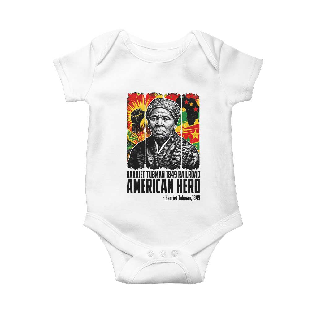 Harriet Tubman Black History Month Baby Onesie Underground Railroad American Hero History TS14 White Print Your Wear