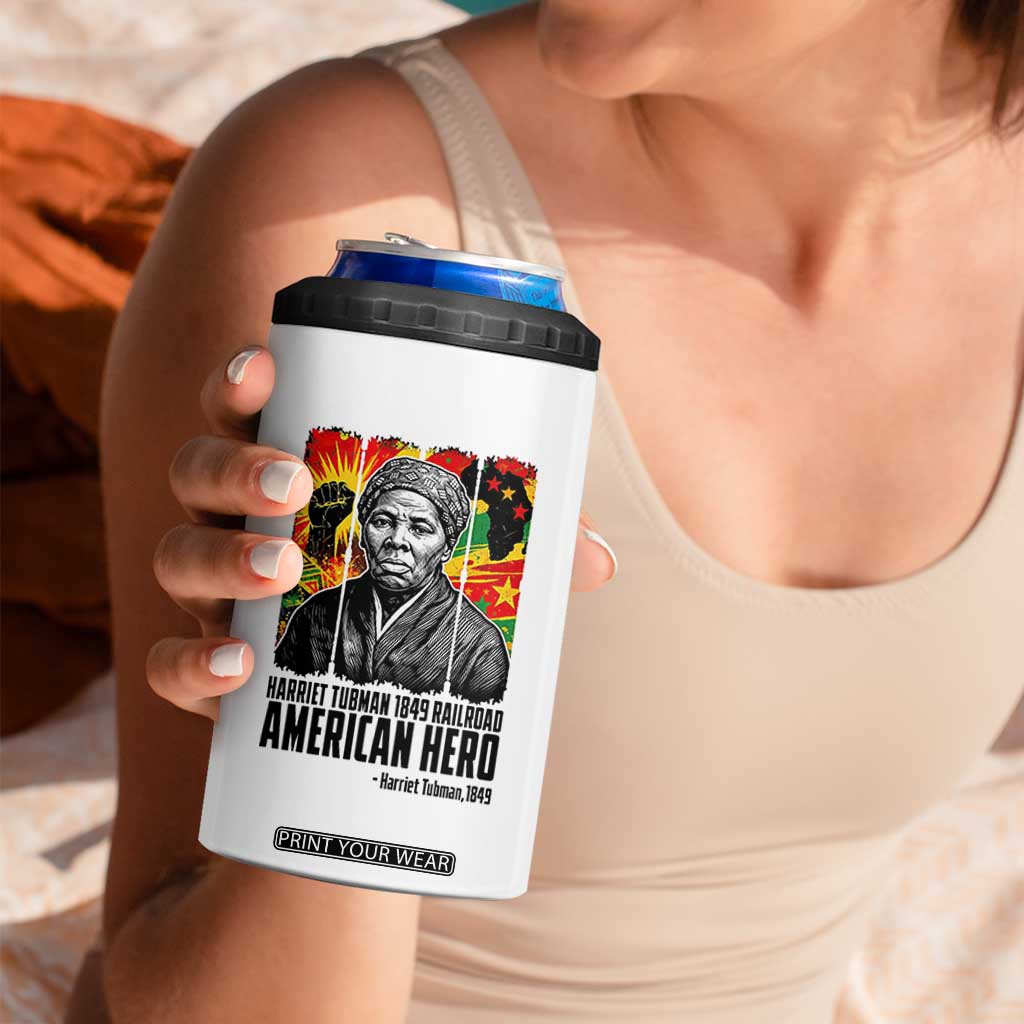 Harriet Tubman Black History Month 4 in 1 Can Cooler Tumbler Underground Railroad American Hero History TS14 Print Your Wear