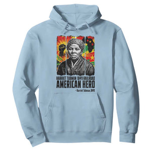 Harriet Tubman Black History Month Hoodie Underground Railroad American Hero History TS14 Light Blue Print Your Wear