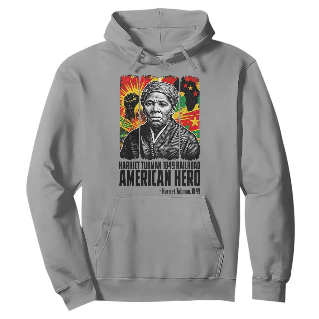 Harriet Tubman Black History Month Hoodie Underground Railroad American Hero History TS14 Sport Gray Print Your Wear