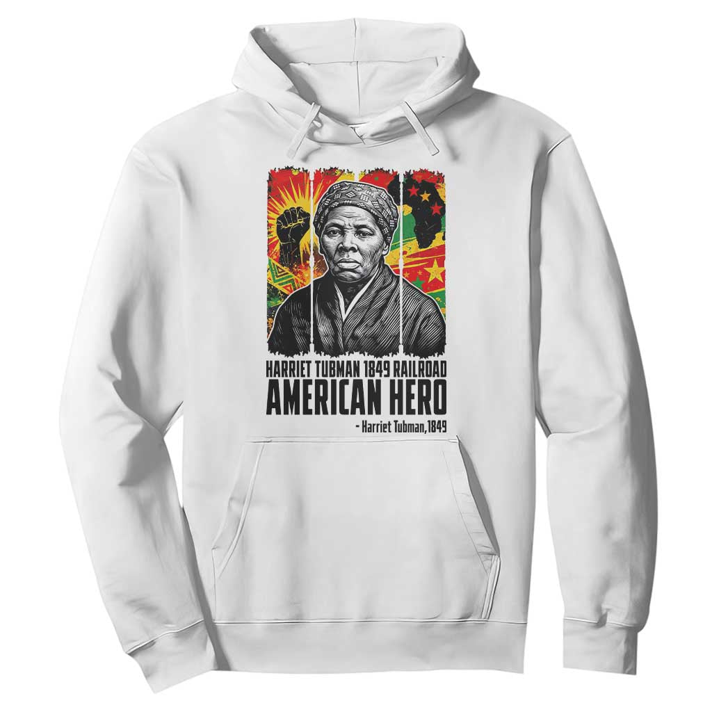 Harriet Tubman Black History Month Hoodie Underground Railroad American Hero History TS14 White Print Your Wear