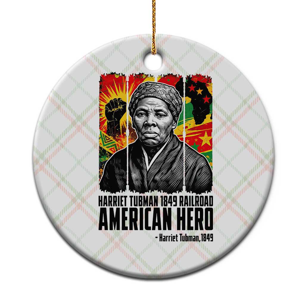Harriet Tubman Black History Month Ceramic Ornament Underground Railroad American Hero History TS14 1pc Christmas Plaid Print Your Wear