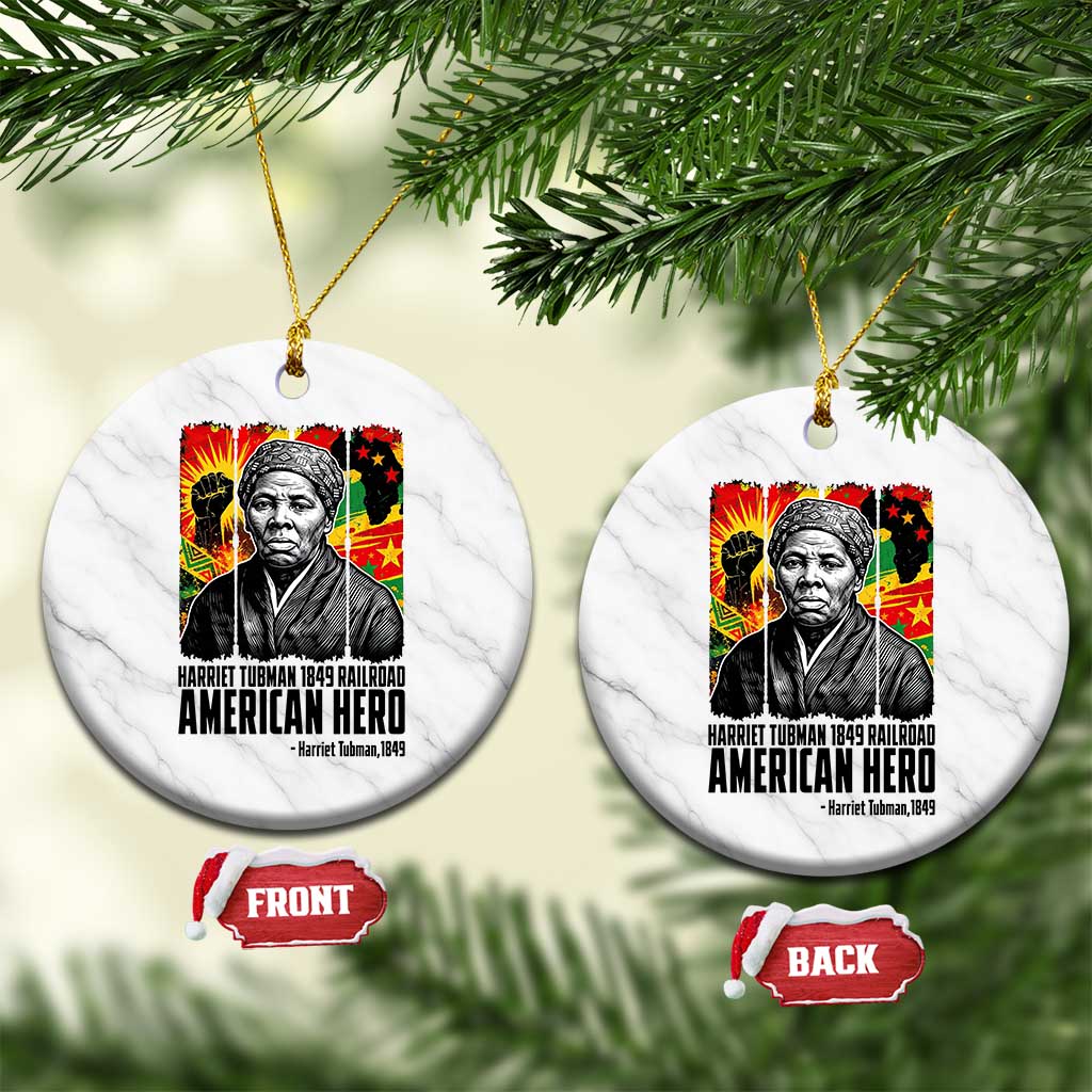 Harriet Tubman Black History Month Ceramic Ornament Underground Railroad American Hero History TS14 1pc White Marble Print Your Wear