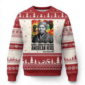 Harriet Tubman Black History Month Ugly Christmas Sweater Underground Railroad American Hero History TS14 Beige Red Print Your Wear