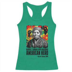 Harriet Tubman Black History Month Racerback Tank Top Underground Railroad American Hero History TS14 Irish Green Print Your Wear